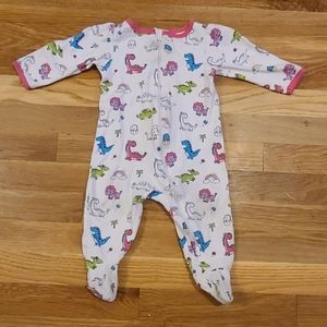 🌸Dinosaur Rainbow Feety / Onsie Pajamas 6-9mo 🌸